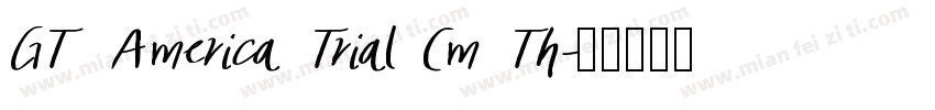 GT America Trial Cm Th字体转换